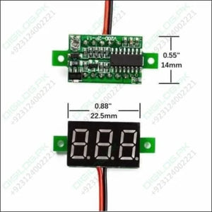Two Wire 0.28 Inch Led Mini Dc Voltmeter Digital Display