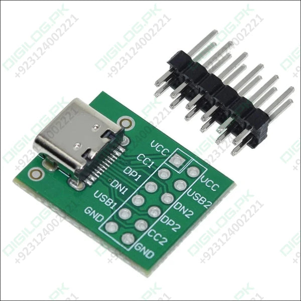 Type C USB Female To DIP PCB Breakout Board In Pakistan