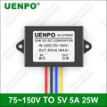 ON Demand UENPO 5V 5A 5A DC Isolated Power Supply 96V108V120V to 5V DC Converter 75~150V to 5V Voltage Reduction Module