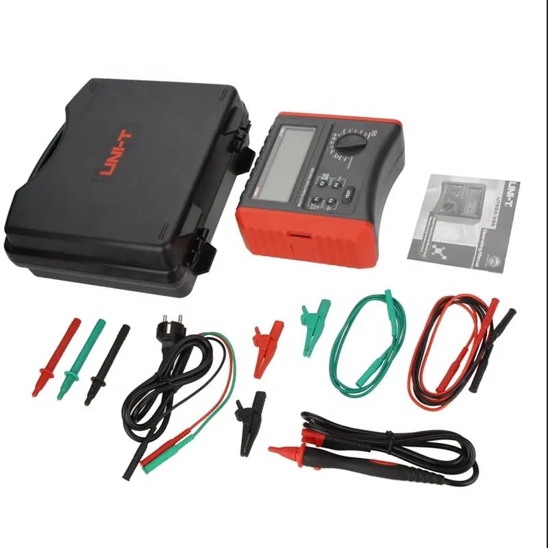 UNI-T UT595 Multifunction Installation Tester – Insulation 250/500/1000V to 1000MΩ, Loop and Line Impedance, RCD Trip Time, PFC to 26kA, Phase Sequence, 9999 Count