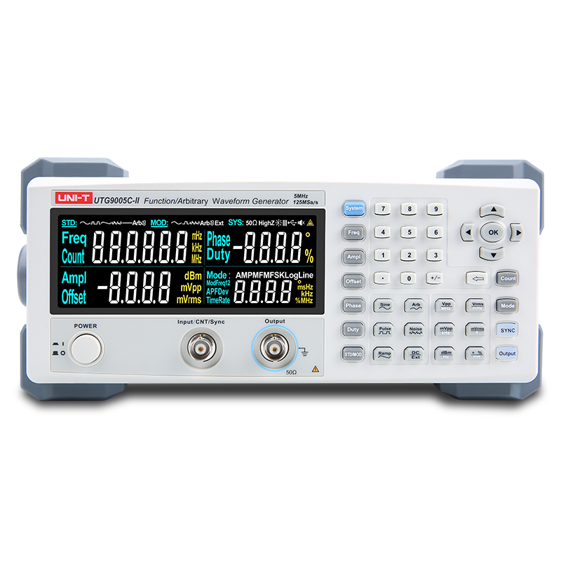 UNI-T UTG9002C-II Function / Arbitrary Waveform Generator – 2 MHz, 125 MSa/s, 14-bit, Single Channel
