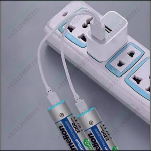 2PCS AAA CELL Camelion USB C Rechargeable Lithium Batteries AAA – 1.5V – 650mWh - Battery