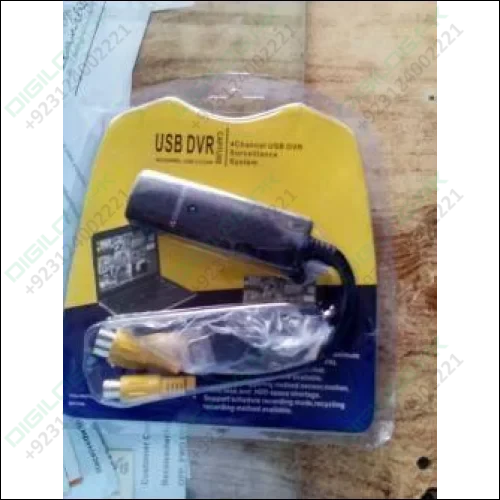 Usb 2.0 Easycap 4 Channel Dvr Cctv Camera Audio Video