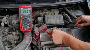 UNI-T UT107+ automotive multimeter measuring RPM