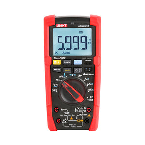 UNI-T UT18B PRO true RMS 6000 count 1000V digital multimeter with LED test and temperature