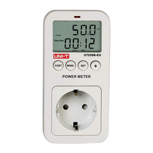 UNI-T UT230B-EU plug-in power socket energy meter front