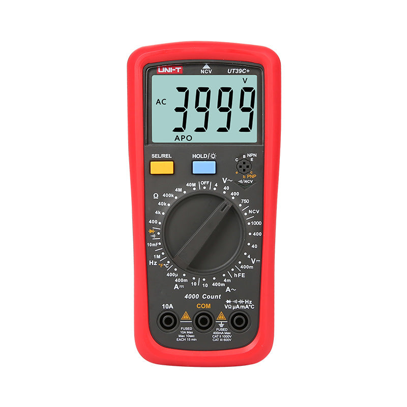 UNI-T UT39C+ digital multimeter with temperature front