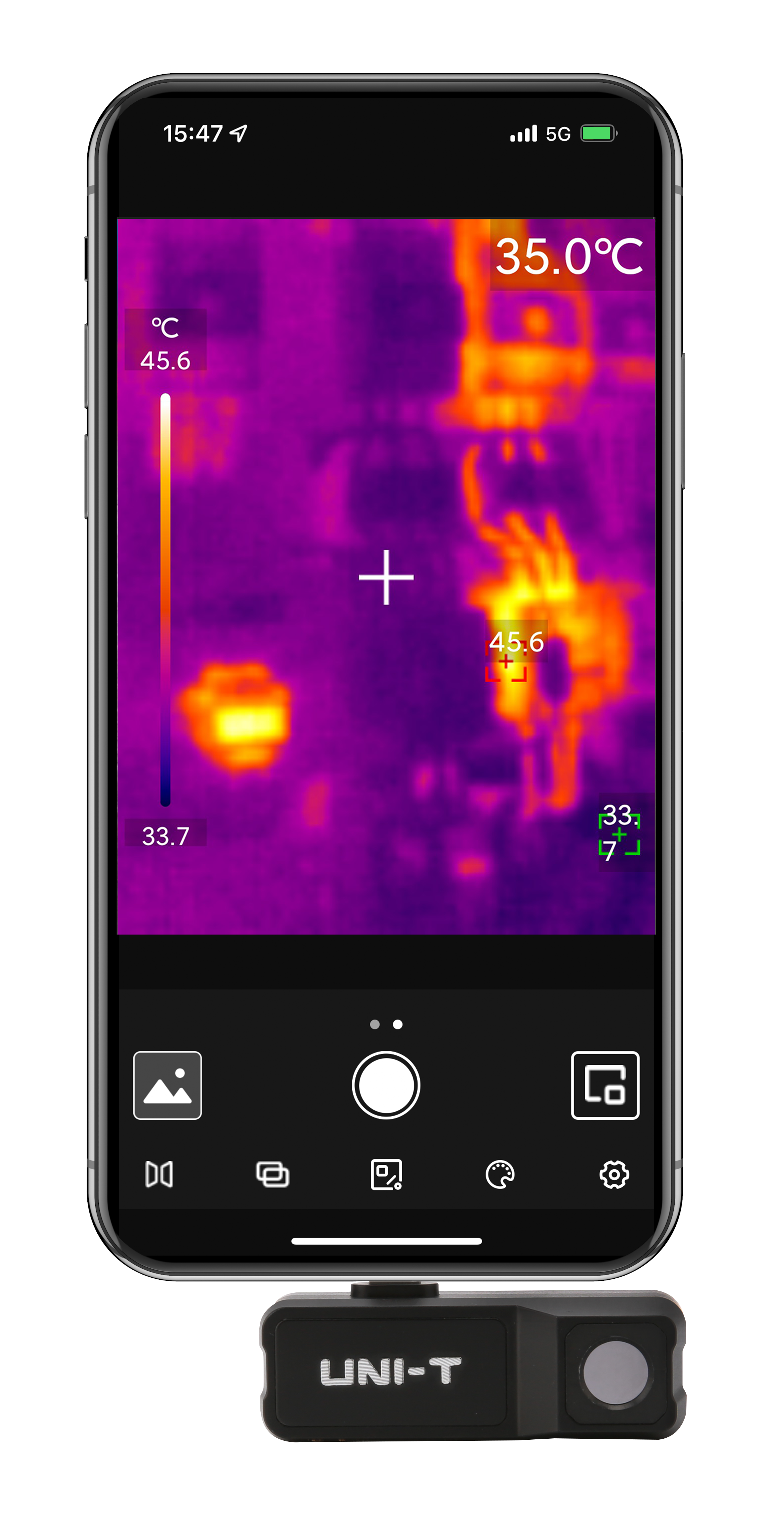 UNI-T UTi120MSIphone thermal imaging camera view 5