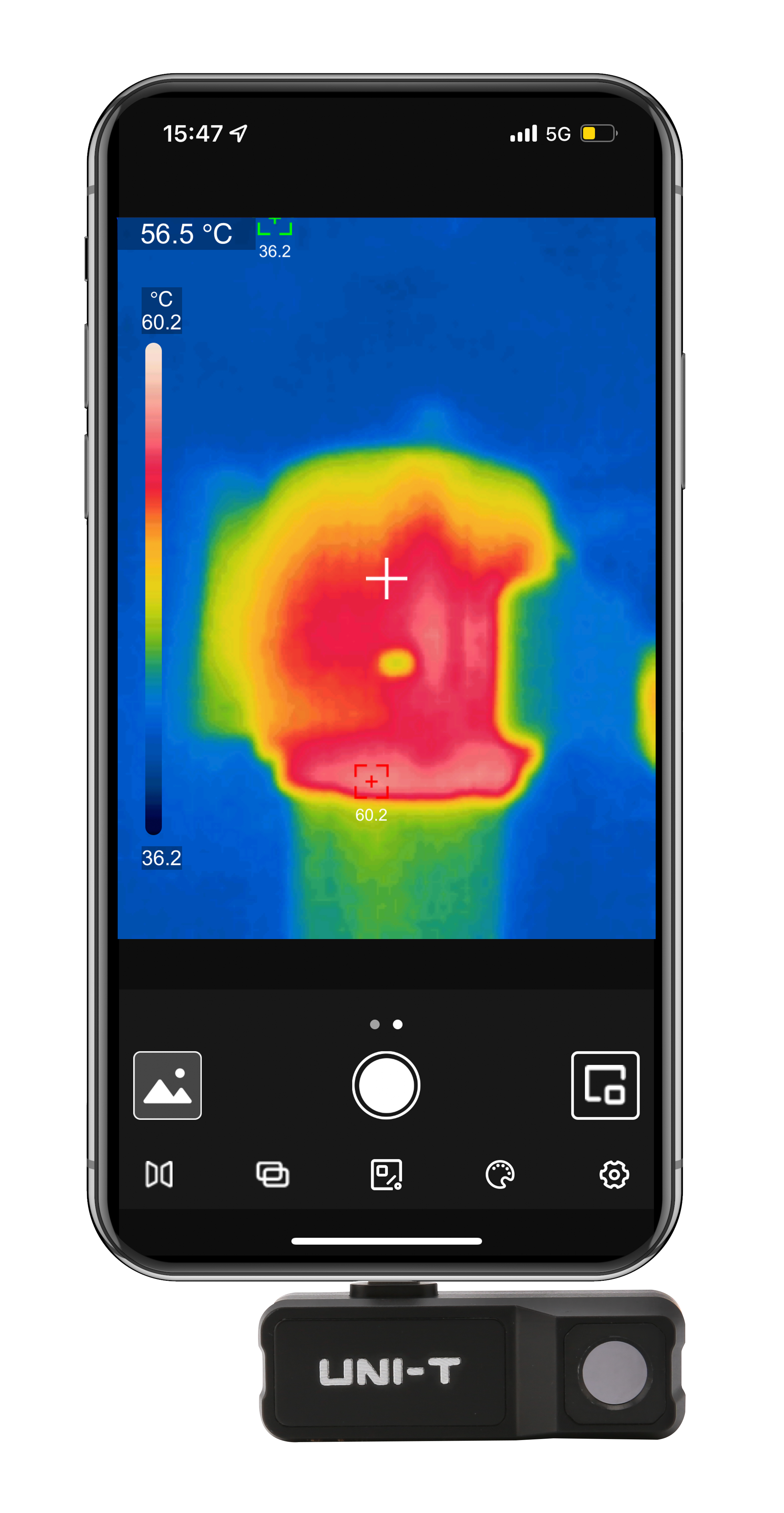 UNI-T UTi120MSIphone thermal imaging camera view 6