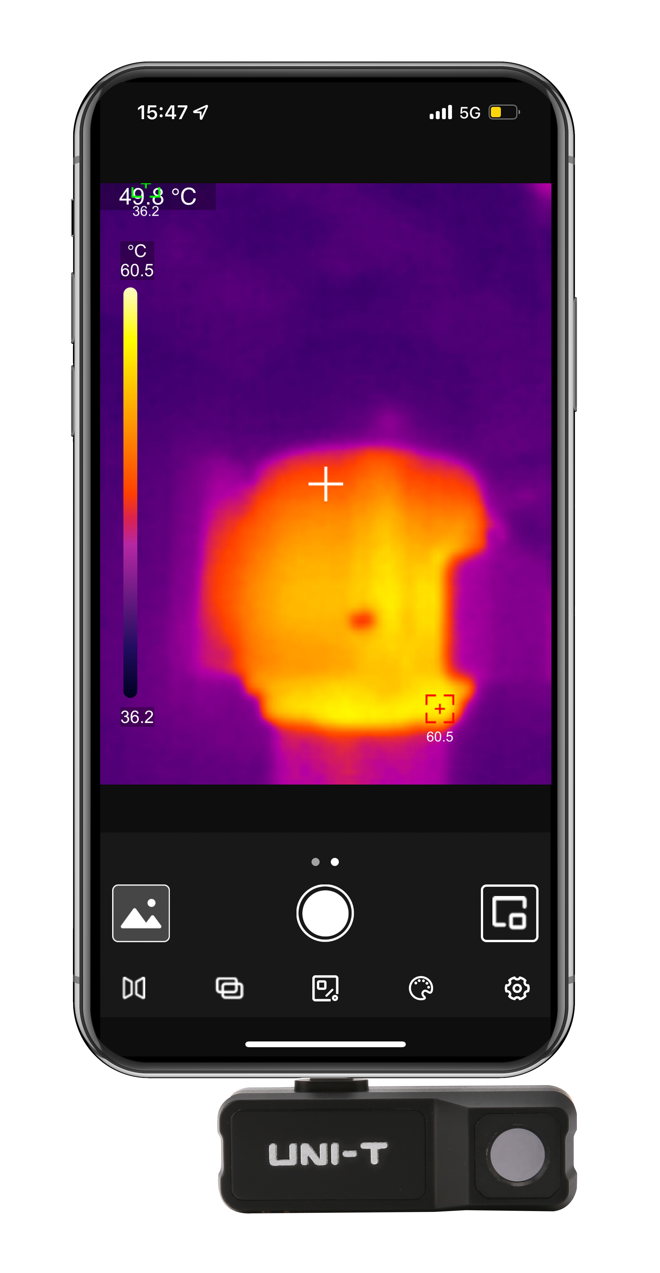 UNI-T UTi120MSIphone thermal imaging camera view 7
