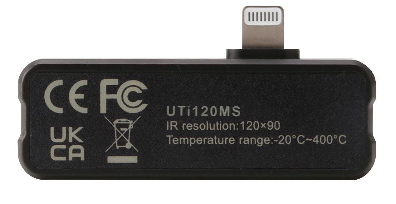 UNI-T UTi120MSIphone thermal imaging camera view 4