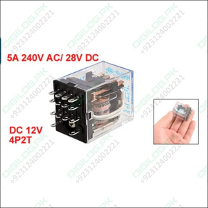 Uxcell HH54P DC 12V Coil 14 Pins Power Relay 4P2T
