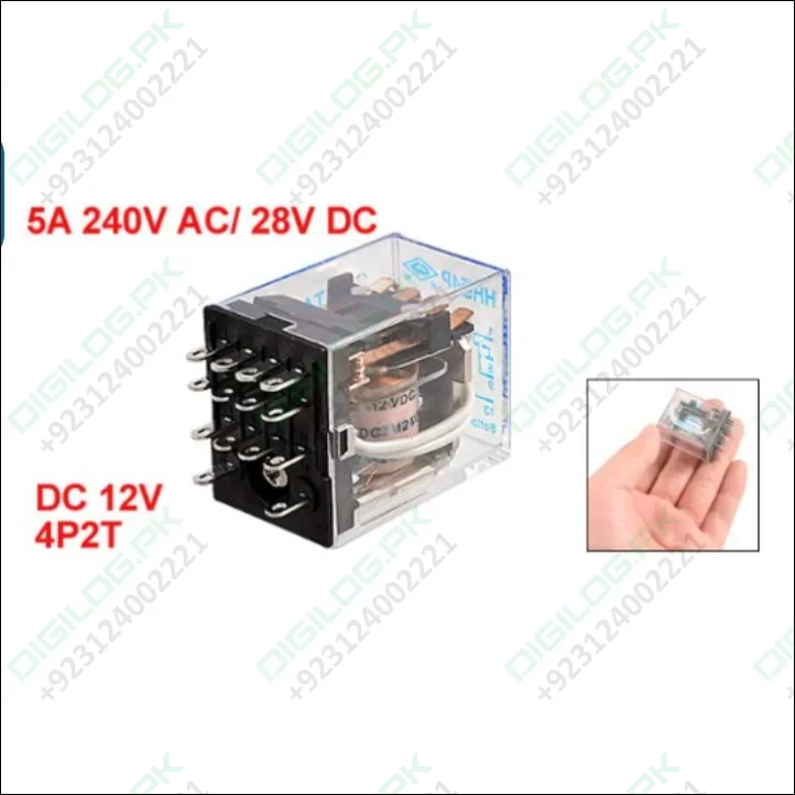Uxcell HH54P DC 12V Coil 14 Pins Power Relay 4P2T

