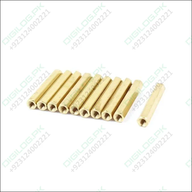 M3 x 30mm Female/Female Thread Brass Hex Standoff PCB Pillar Spacer 10pcs -  Newegg.com