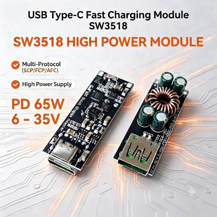 V790 SW3518S module Fast Charging DC6-32V QC4.0 PD3.0 Type-C VOOC