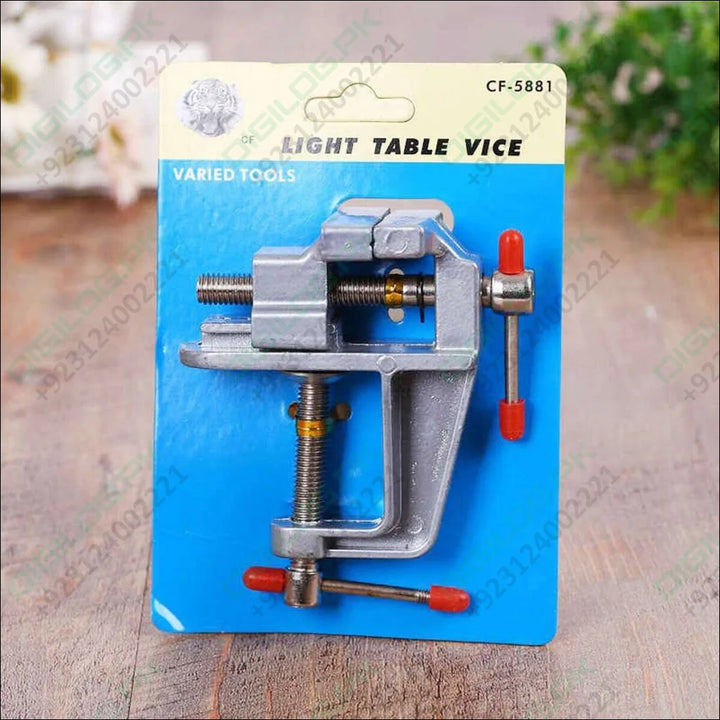 VARIED CF-5881 35MM Aluminum Alloy Table Bench Clamp Vise Multi-functional Bench Vise Table Screw Vise for DIY Craft