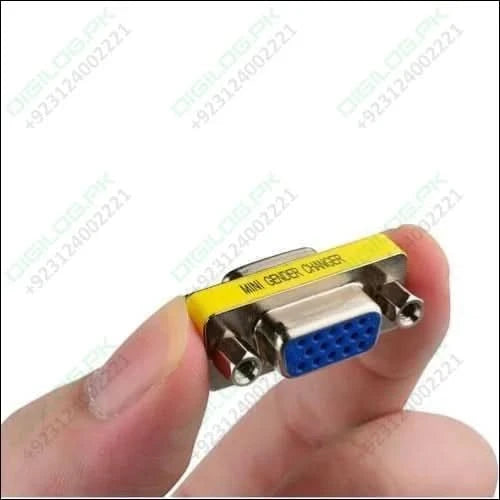 Vga Mini Gender Changer Hd15 Female To Coupler Cable Adapter