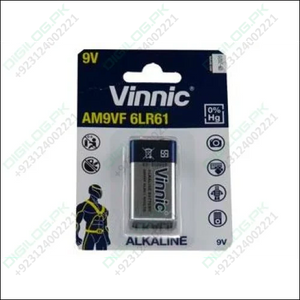 Vinnic Alkaline 9v Battery High Quality Am9vf 6lr61