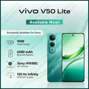 4G Vivo V50 Lite - 6.77 Inches Display - 8GB RAM 256GB ROM - 32MP Front Camera - 50MP + 2MP Rear Camera - Dual SIM