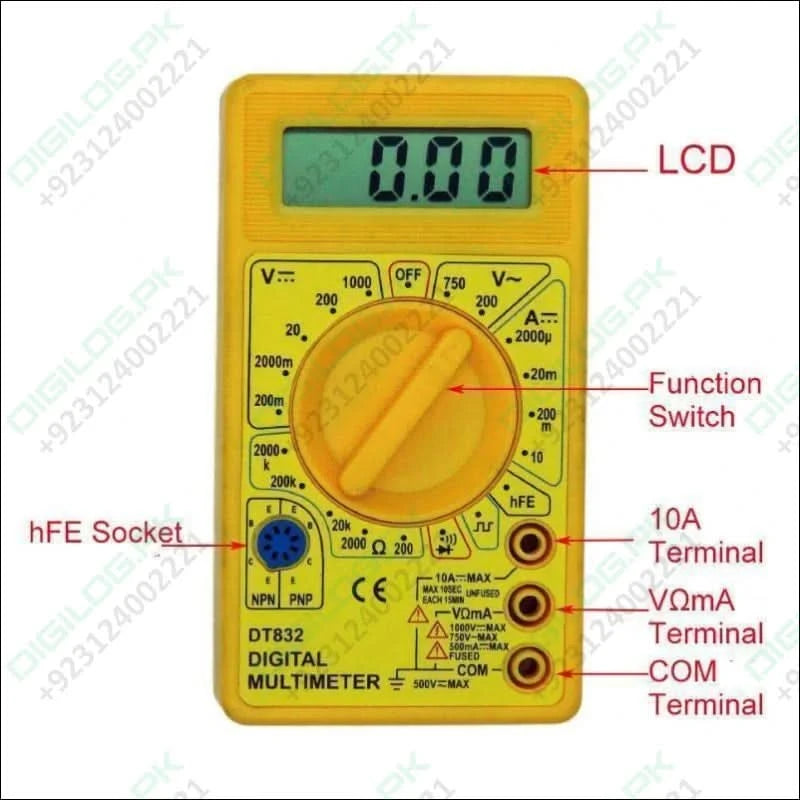 Dt830d Digital Multimeter In Pakistan