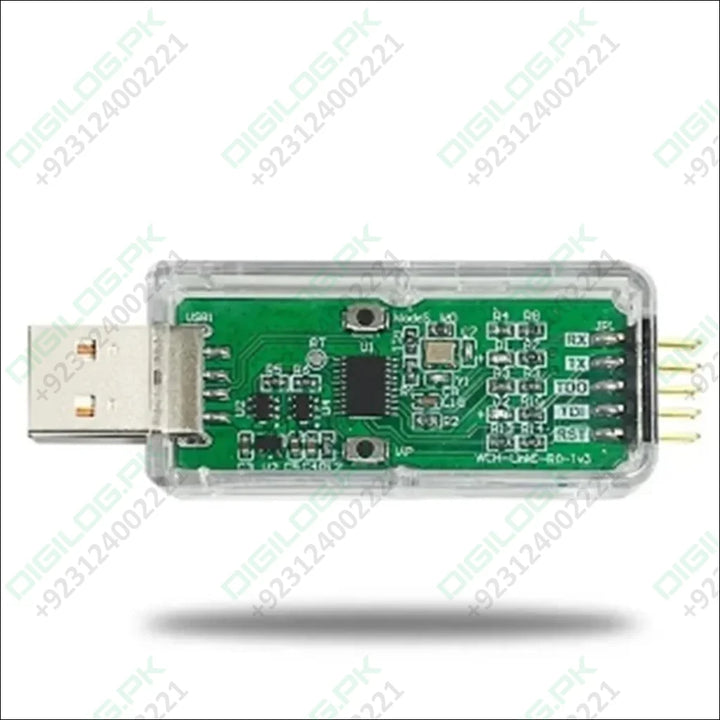 WCH LinkE CH32V003 EVT MCU Download Debugger RISC-V Architecture MCU/SWD Interface ARM Chip 1 Serial Port to USB Channel