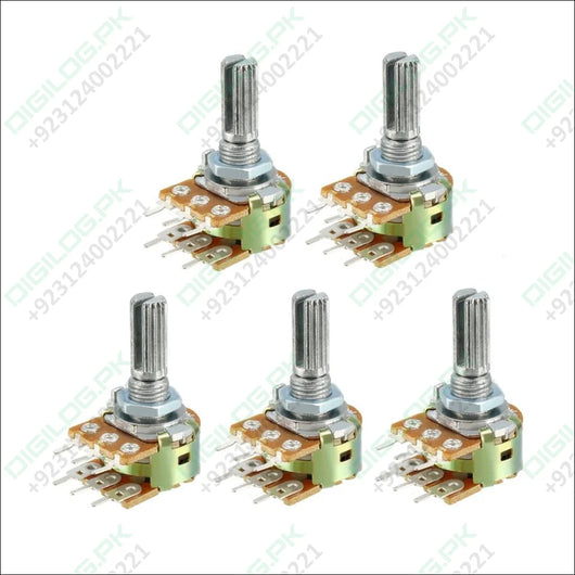 100k Dual Stereo Volume Type Variable Resistor Potentiometer