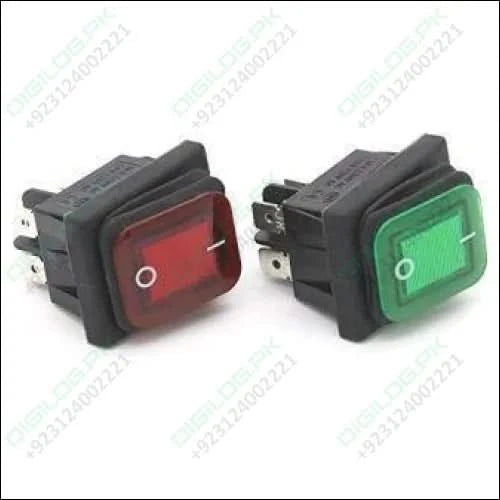 Waterproof Latching Rocker Toggle Switch AC250V 30A - Digilog.pk