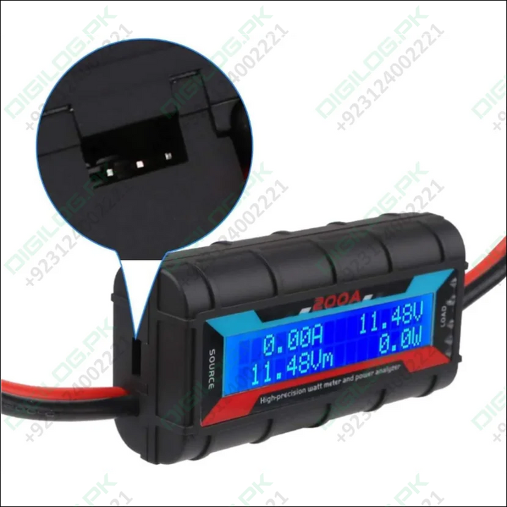 200A Wattmeter Detector Power Analyzer - High Precision Current Voltage Meter