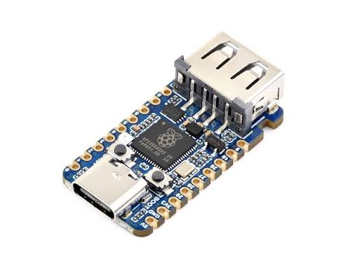 Waveshare RP2350-USB-A Mini Development Board – RP2350A, USB-A Host Port, 520 KB SRAM