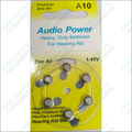 Audio Power-hearing Aid Batteries (pack Of 6 Cells) A10