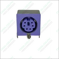 Pcb Mount 6 Pin Mini Din Socket Audio Video Connector - c