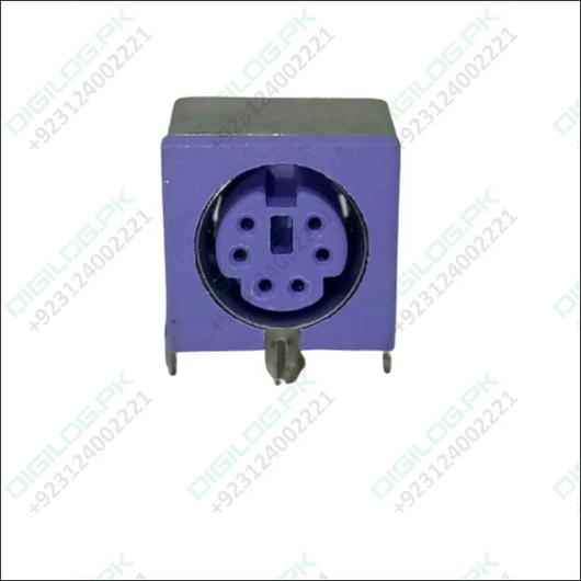 Pcb Mount 6 Pin Mini Din Socket Audio Video Connector - c