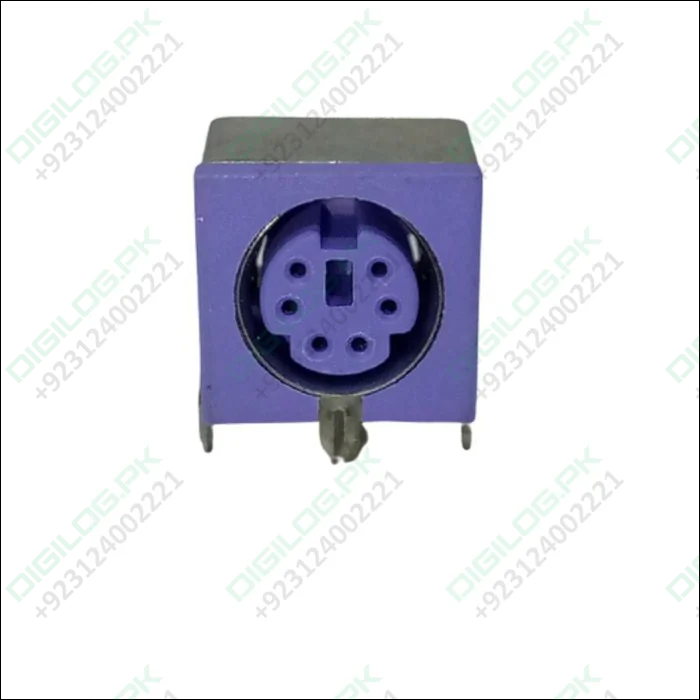 Pcb Mount 6 Pin Mini Din Socket Audio Video Connector - c