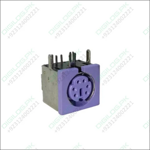 Pcb Mount 6 Pin Mini Din Socket Audio Video Connector - c