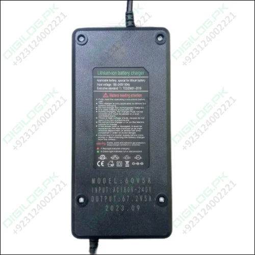 67.2v 5a Li-ion Battery Charger