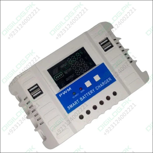 30a 12v/24v Lcd Solar Panel Regulator Generator Charge