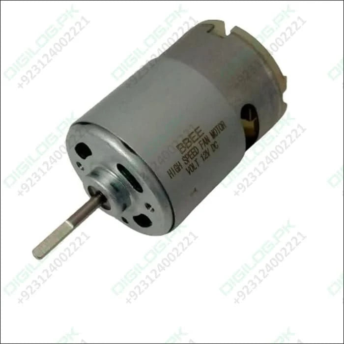 Cylindrical 3500rpm DC motor with a shaft for high torque applications