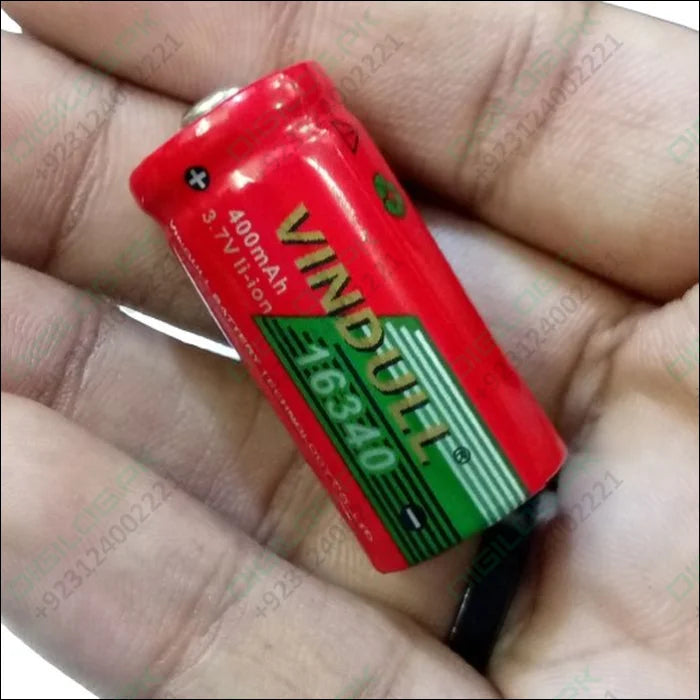 16340 Rechargeable Battery 100mah 3.7v Li-ion Cr123a