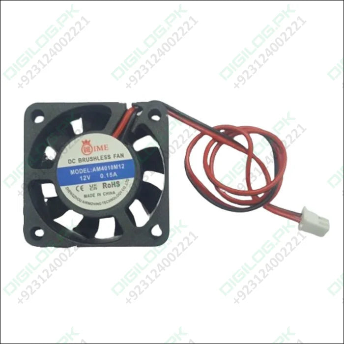 40mm x 40mm x 10mm 4010 12V 0.15A DC Brushless Ball Bearing Cooling Fan 2pin