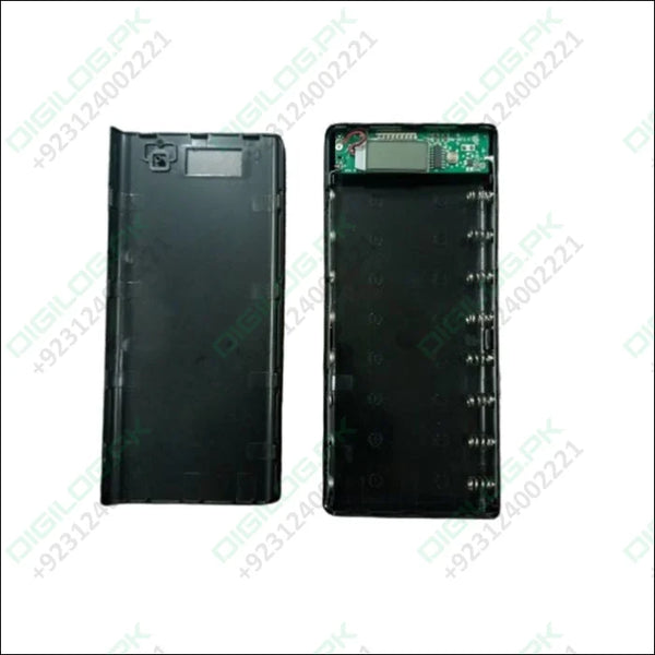 8 Cells Dual Usb Power Bank Case With Lcd Display