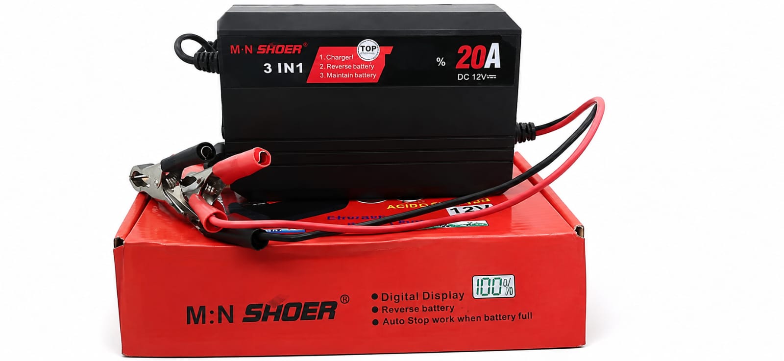 3-in-1 Function M:N SHOER 20A LED Display Charger – 12V AC/DC Adapter In Pakistan