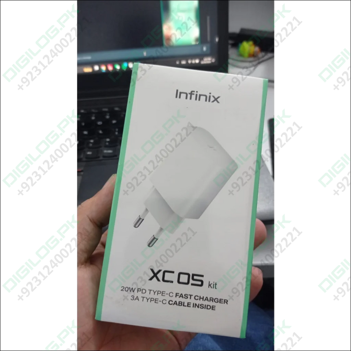 Infinix XC05 Kit 20W Wall Charger + Type C to Type C Cable 