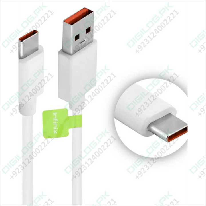 Infinix XC06 30W PD Type C Fast Charger + 3A Type C - Type C Cable