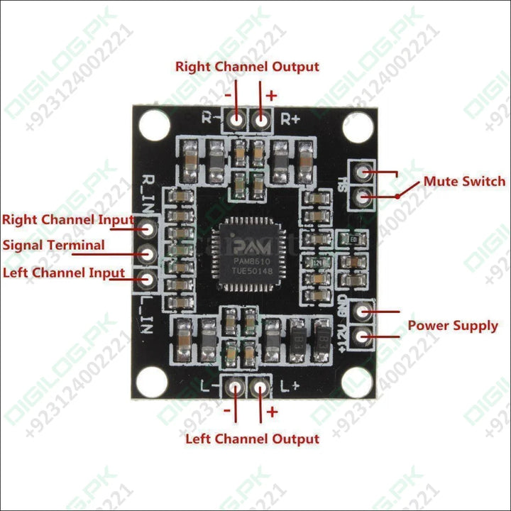 Xhm181 Xh M181 Pam8610 12v Dual - channel Stereo Audio