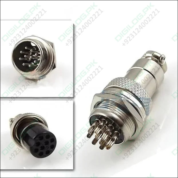 Xlr 10 Pin Cable Connector 16mm Chassis Mount 10pin Plug Adapter