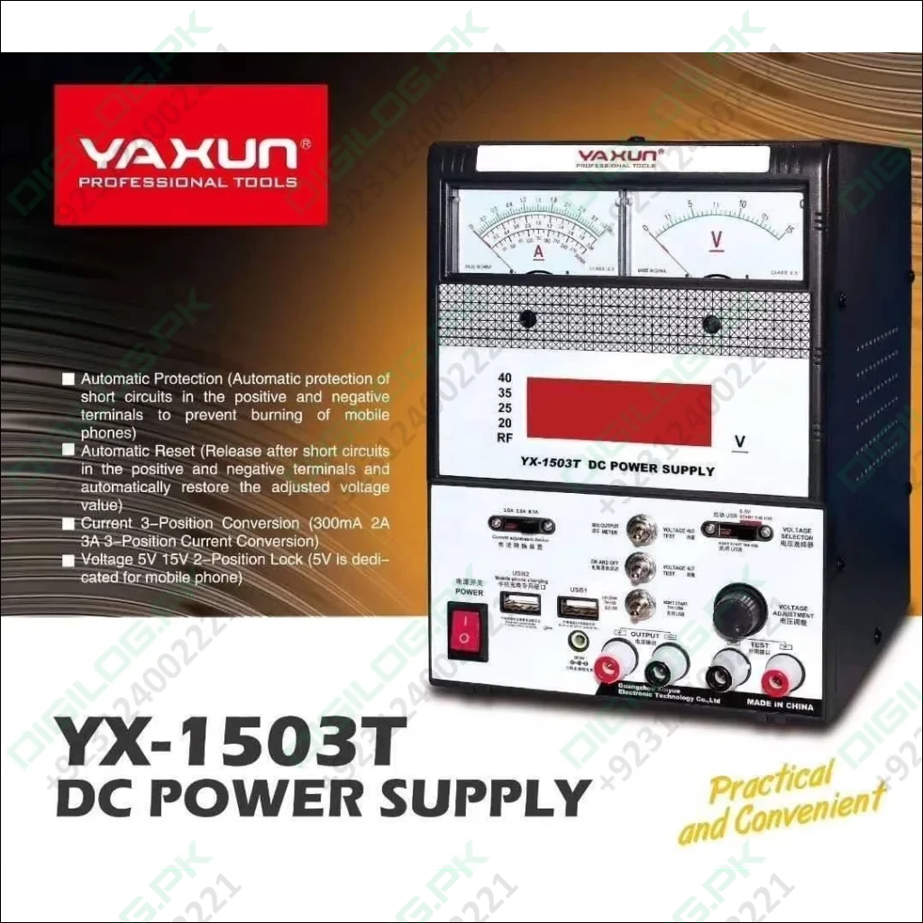 Variable Power Supply For Mobile Repairing YX1503T 15V 3A