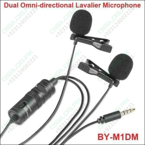 Yoga Dual Omni - directional Lavalier Microphone Bym1dm