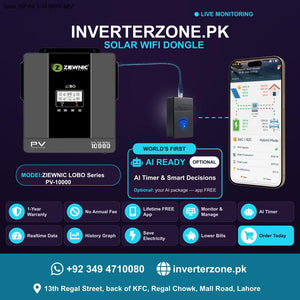 ZIEWNIC LOBO Series PV-10000 Inverterzone Regular Solar WiFi Dongle - Real-Time Solar Monitoring