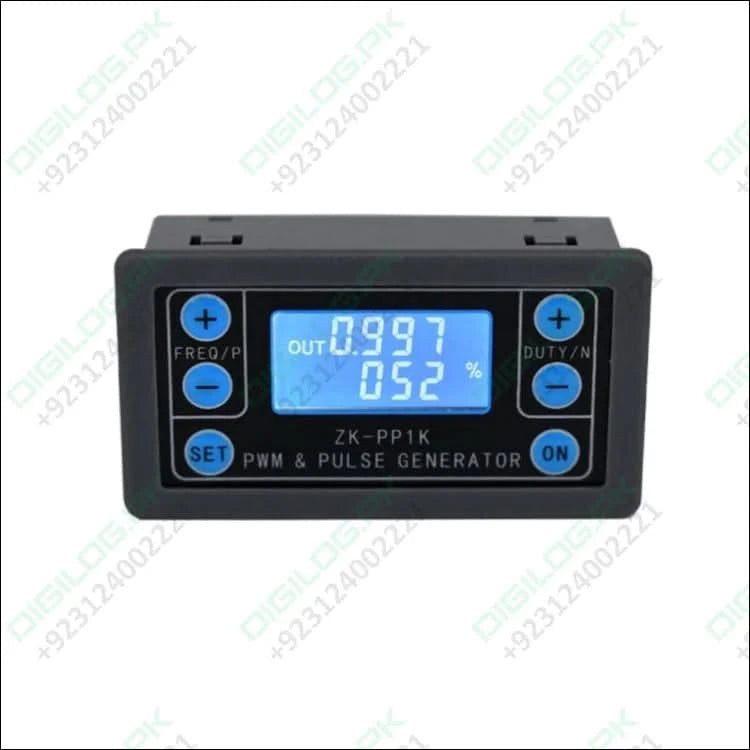 ZK-PP1K PWM Signal Generator Module – Dual Mode 1Hz–150kHz LCD Display Delay Pulse Width Frequency & Duty Control