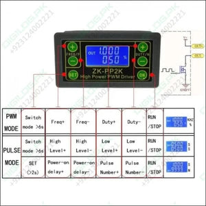 ZK-PP2K PWM DC Motor Tester – 8A Controller Dual Mode 5–30V DC Adjustable Frequency & Duty Cycle - Motor Controller